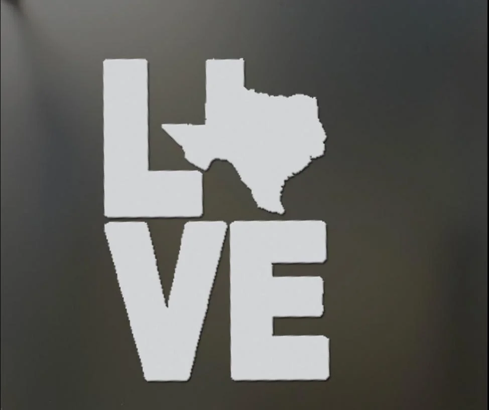 Love Texas наклейка забавная оконная атмосфера TX Даллас Остин 13x13см|Наклейки| |