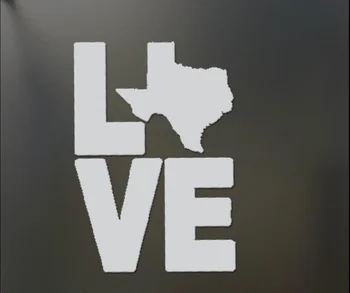 

Love Texas sticker funny window atmosphere TX Dallas Austin 13x13cm