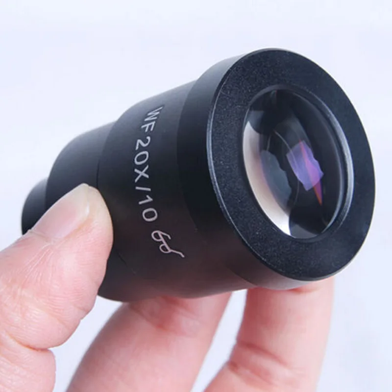 

20x Zoom Stereo Microscope High Eyepoint Eyepiece Wide Fidle Eyepiece with 10mm Field of View 30mm Mount Size Reticle