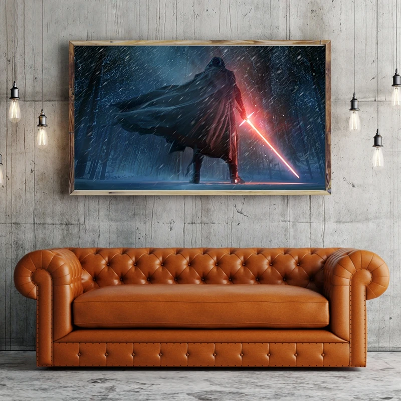 

Darth Vader Wall Art Poster Painting , Cool Darth Vader Star Wars Painting Poster Canvas Painting Movie Art Fantasy Wall Decor