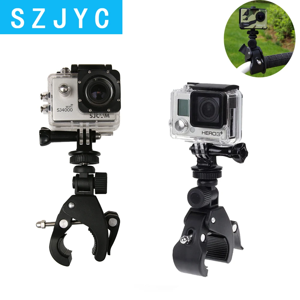 

SHOOT Bicycle Handlebar Handle Clamp Camera Mount for GoPro Hero 7 5 6 4 SJCAM Xiaomi Yi Lite 4K H9 Bike Clip Holder Accessories