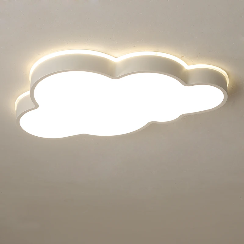 Современные облако потолочные светильники для Спальня гостиной белого цвета с принтом из мультфильма, облако затемняя потолочный светильник, для детей, для мальчиков и девочек