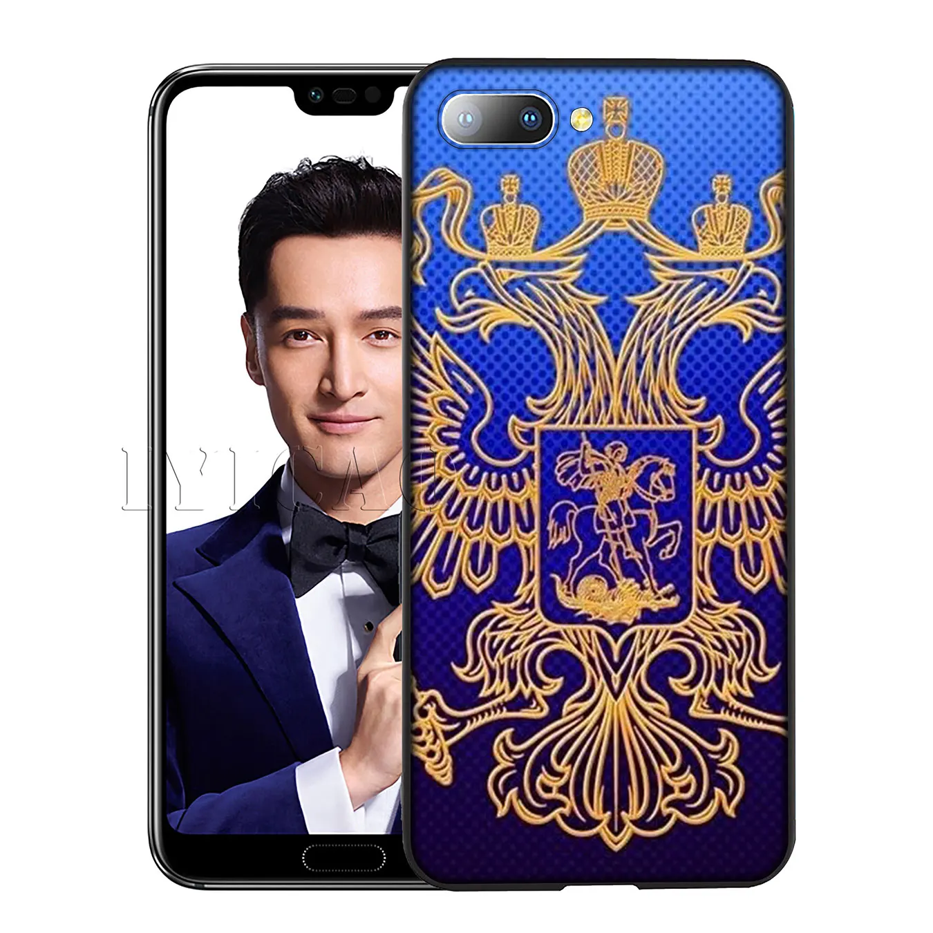 IYICAO герб России флаг силиконовый мягкий чехол для Huawei Y7 Y6 Prime Y9 2018 Honor 8C 8X 8 9 10 Lite 6A 7C
