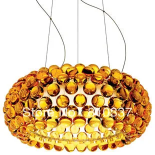 

Modern 50cm Foscarini pendant light Caboche Ball Gold/Yellow Lamp Glass Crystal pendant light FG839
