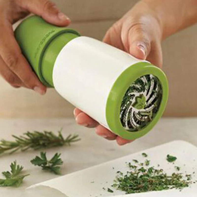 

1PC New Kitchen Accessories Gadgets Cooking Tools Blade Green Onion Chopper Slicer Garlic Coriander Cutter OK 0278