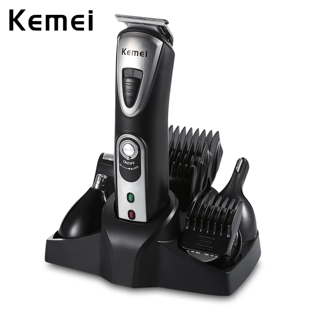 Kemei KM 1617 Electric Hair Clipper Trimmer 5 In 1 Rechargeable Nose