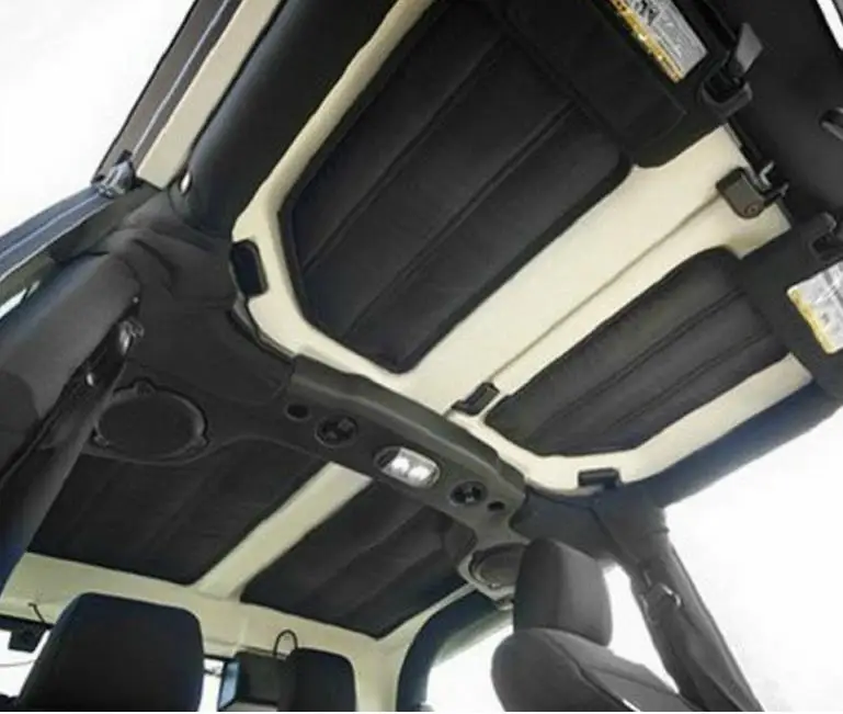- 4pcsset Hard Top Insulation Kit Headliner Sound Deadener For Jeep Wrangler JK Unlimited 2doors 4 doors 20122016 years