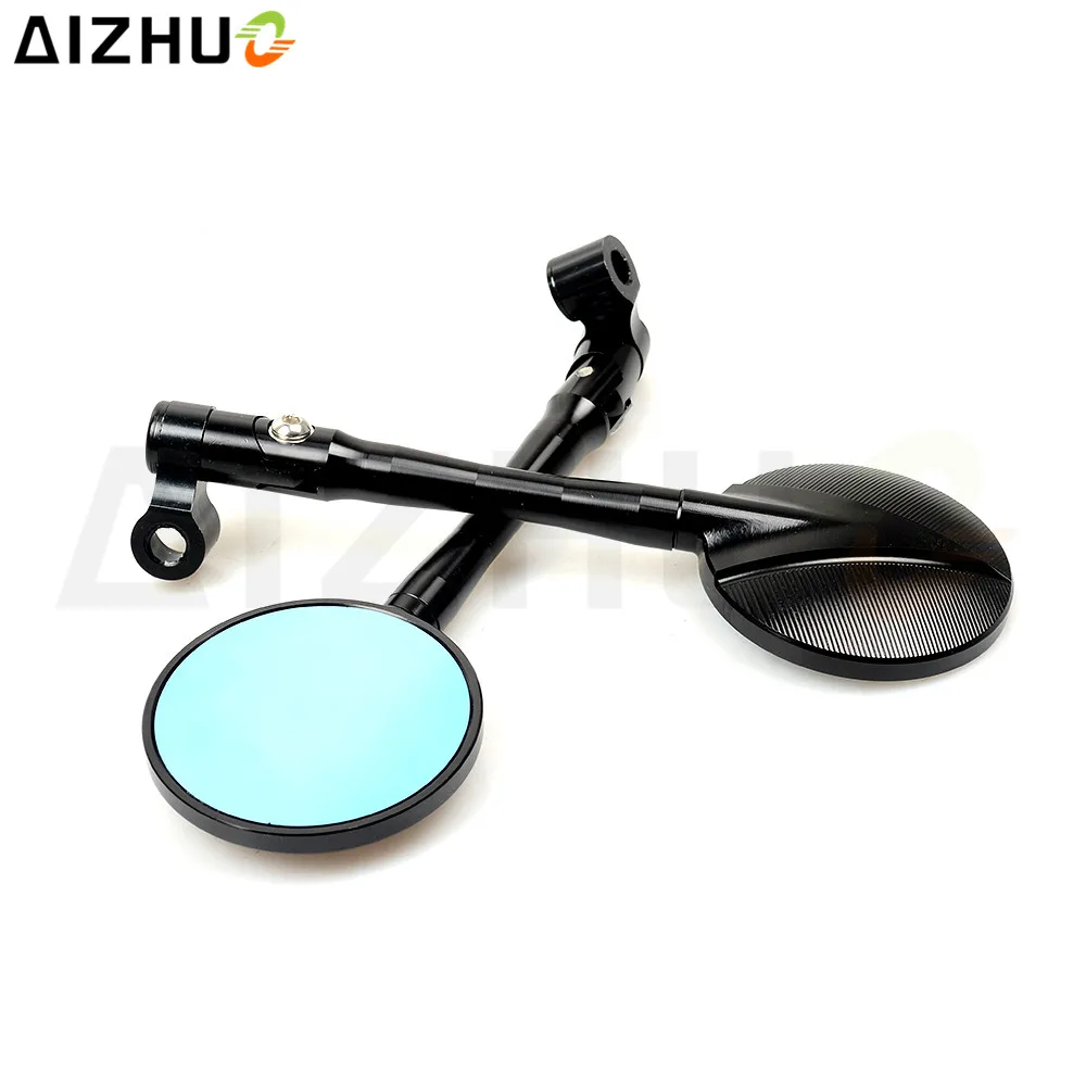 For Kawasaki versys 650 er6n suzuki yamaha Universal Motorcycl Rearview Mirror Cnc Aluminum Universal Motorbike Rear View Mirror