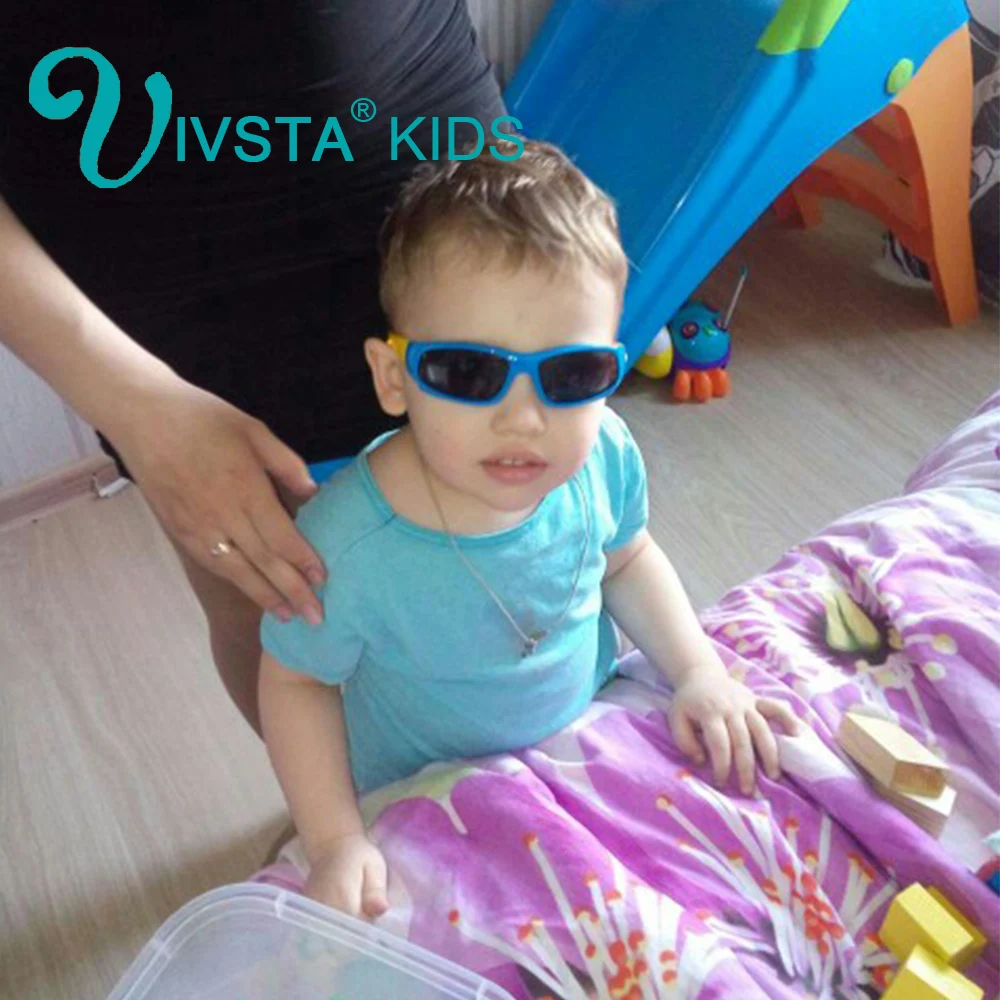 IVSTA 8110 детские солнцезащитные очки для девочек фиксатор на ремешке держатель