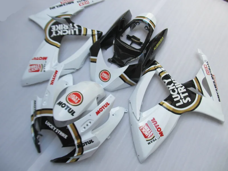 Мотоцикл обтекатель комплект для SUZUKI GSXR600 750 K6 06 07 R 600 GSXR750 2006 2007 ABS черно белые обтекатели комплект+ подарки SB12
