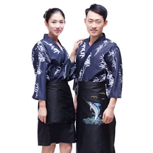 Japanese chef uniform cook suit NEW Japan chef uniform Bamboo pattern Japanese sushi women and man wear chef Servic
