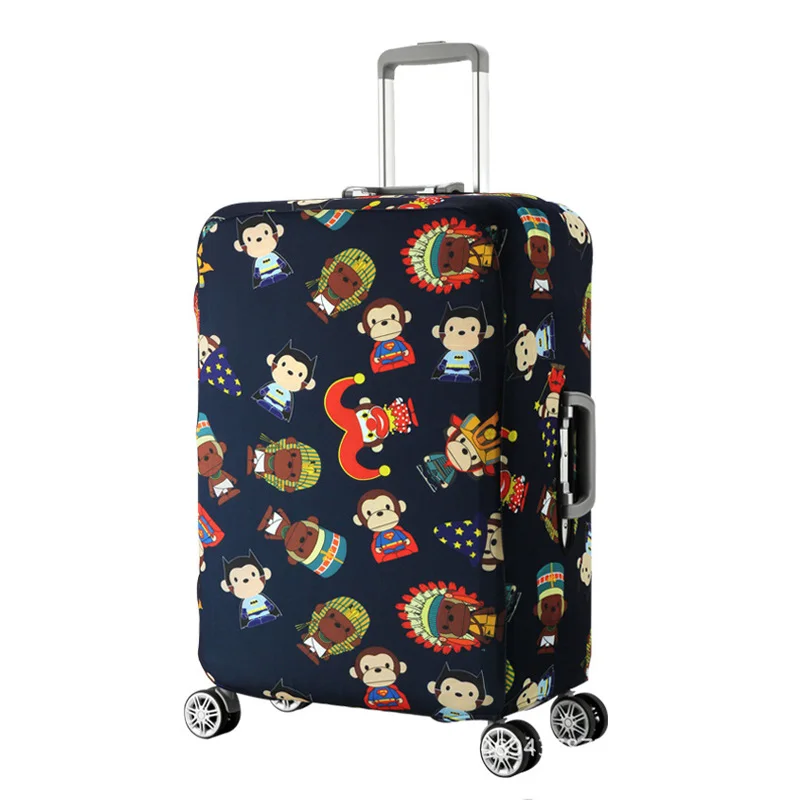 Защитный чехол для багажа с животным узором, эластичный чехол для багажа, Suitable18-32 дюймов, чехол для чемодана, пылезащитный чехол, аксессуары для путешествий - Цвет: H   Luggage Cover
