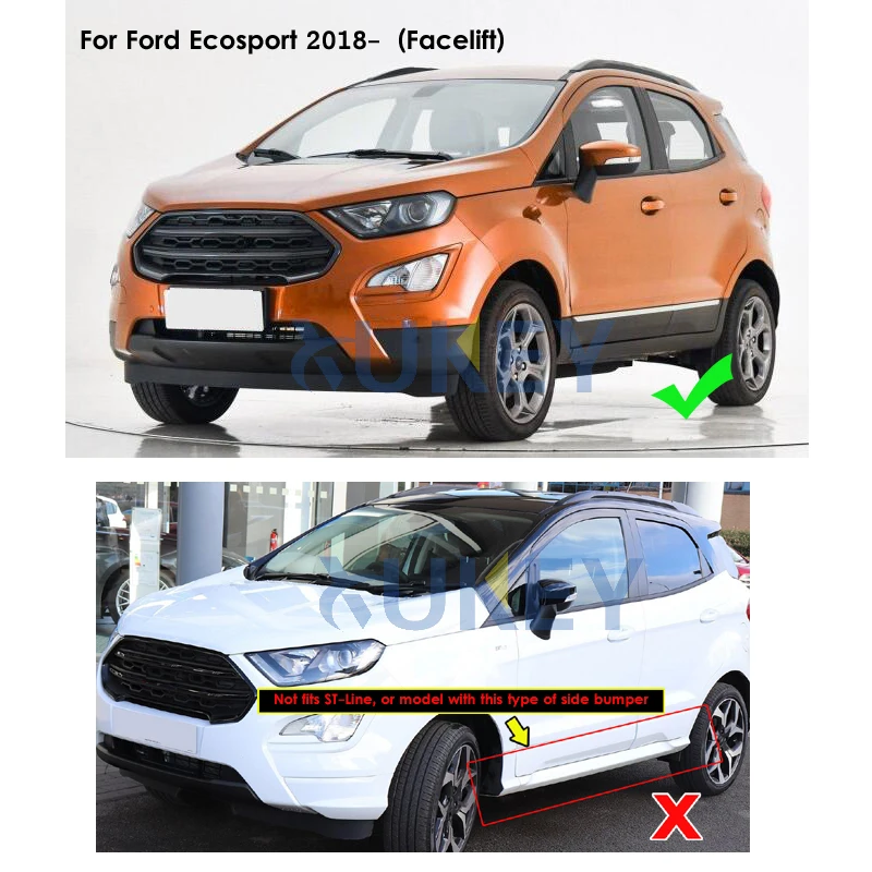 Комплект литых автомобильных брызговиков для Ford Ecosport 2018 2019 брызговики крыло
