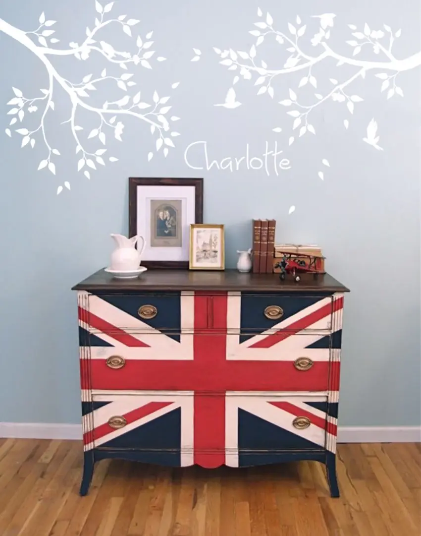 Baby room decals, Unisex wall stickers, Nursery tree wall decal