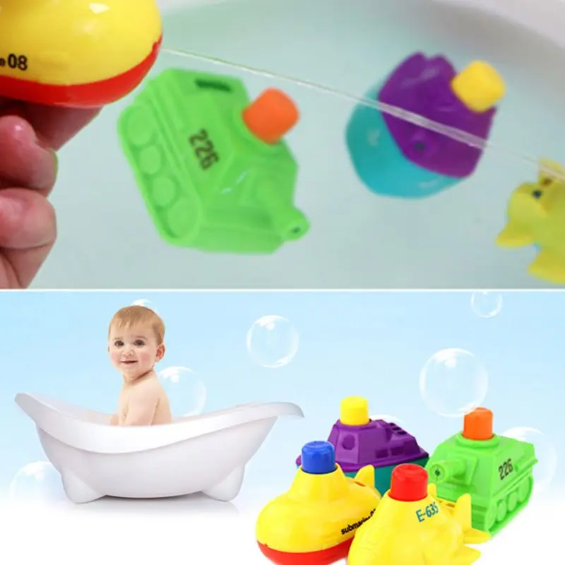 Buy 4PCS Water Spray Boats Plane Baby Bath Toy Play