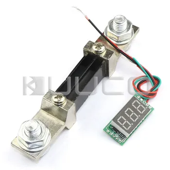 

Digital Tester DC 0~300A Ammeter Ampere Gauge DC 12V/24V Yellow LED Display Current Monitor Panel Meter + Resistive Shunt