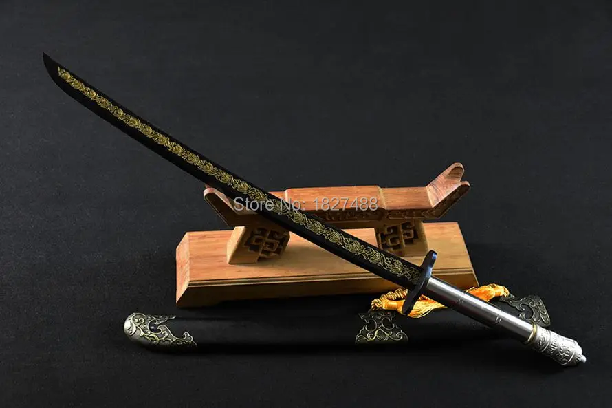 Стальная ручка/Китайская Династия Цин телограждение Broadsword кунгфу острый меч дао