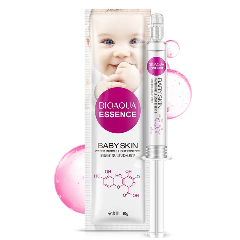 

Silk Protein Hyaluronic Acid Liquid Skin Care Moisturizing Anti Wrinkle Anti Aging Water Light Needle Facial Essence TSLM1
