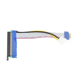 Расширение Кабели pci-e 1x к 16x Riser Card лента Extender кабель-удлинитель с Molex Мощность A8