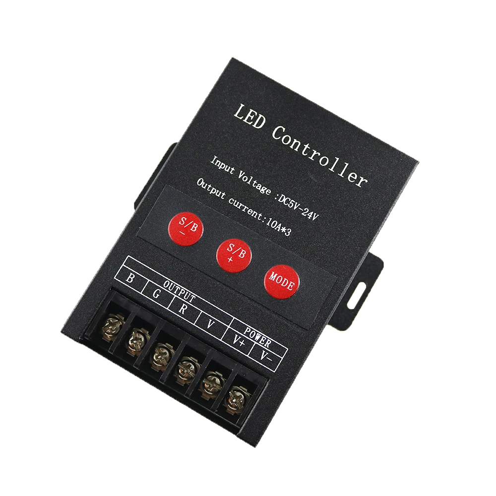 

12V 3key LED Controller 30A 10A X 3 RGB Color With IR Remote Control Mini Dimmer for 5050 / 3528 RGB Led Strip Lights DC5-24V