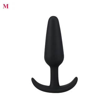 Silicone Black Butt Plug for Beginner Erotic Toys Anal Plug Adult Products Anal Sex Toys for Men Prostate Massager 4