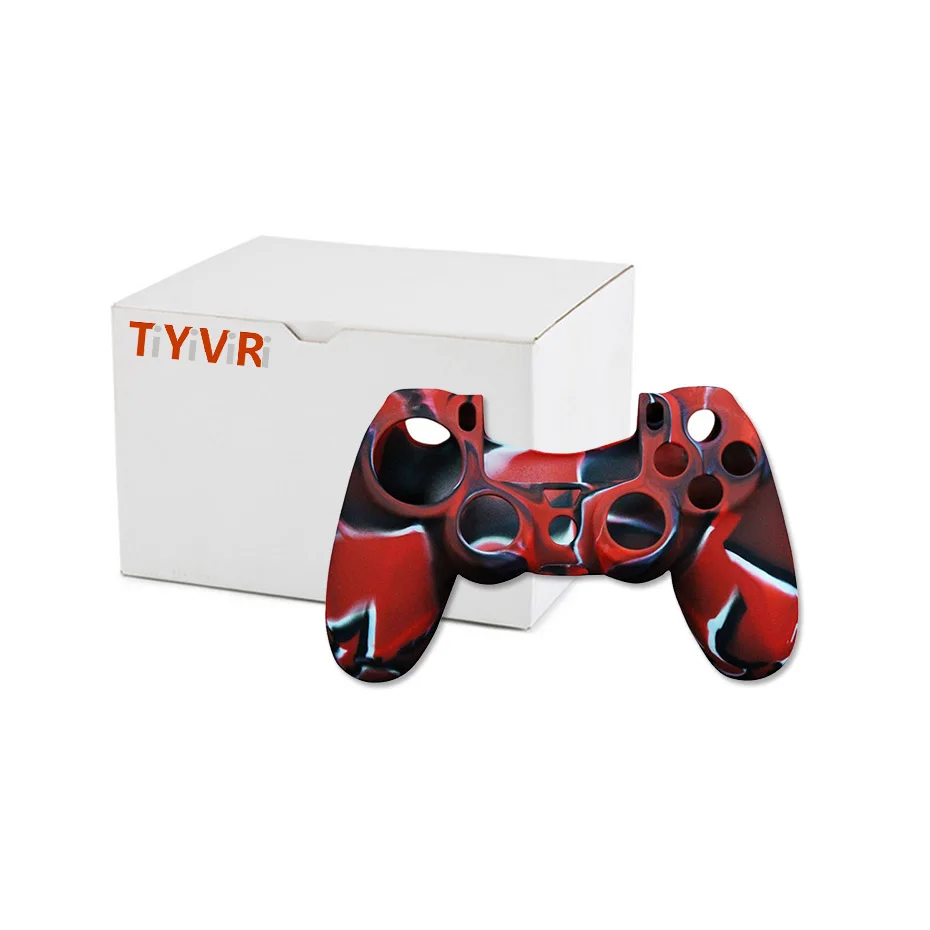 Камуфляжный силиконовый защитный чехол для контроллера PS4 Sony Playstation PS 4 джойстик