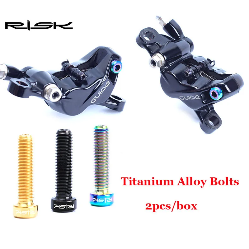 

Risk Titanium Alloy Bolts Bike Split Oil Tank Brake Fastening Screws M6*23.5mm Fixed Bolts for Deore Guide XT Split Oil Tank