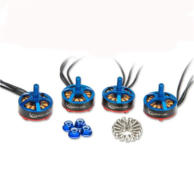 4 шт. Garila X2507 1500KV 2350KV 2750KV бесщеточный двигатель для в 1 ESC мультиротор FPV Quadcopter RC Racing