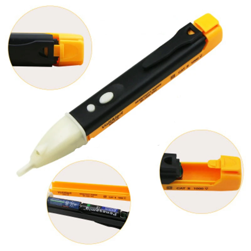 

1Pcs Double Button Non-contact Electronic Digital Safety Induction Test Pencil Detector Tool