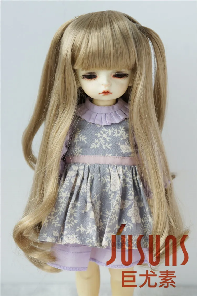 JD437 1/6 1/3 длинный парик с вьющиеся BJD syntheitc мохер парик YOSD SD Симпатичные куклы волосы Размер 6-7 дюймов 8-9 дюймов BJD куклы аксессуары