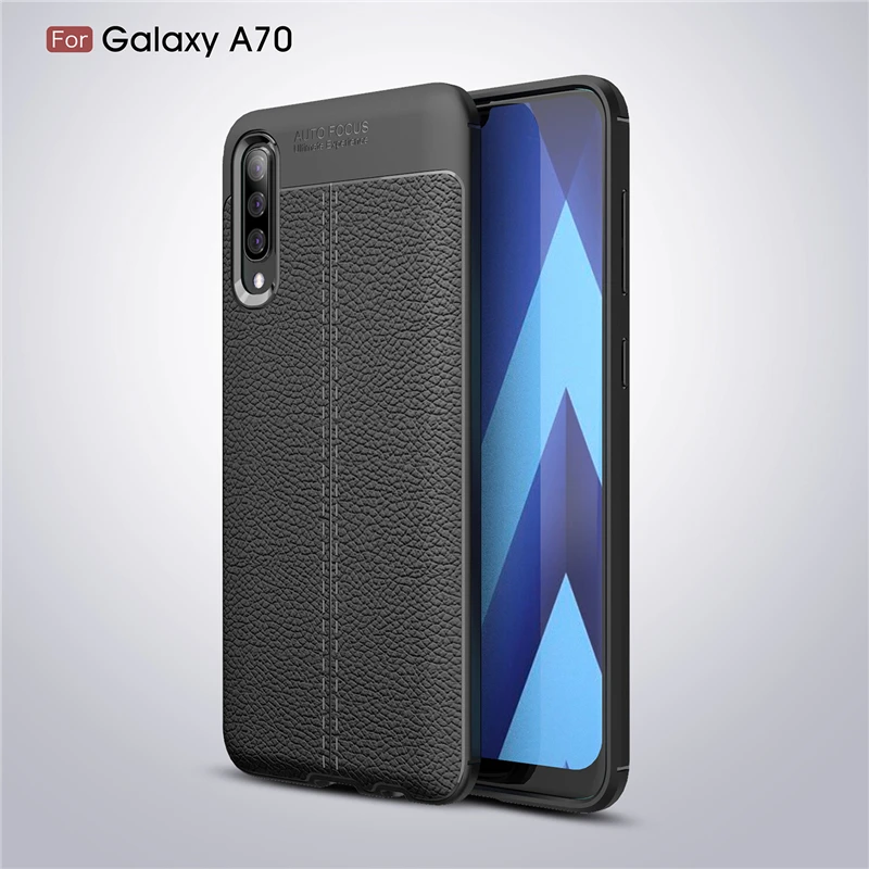 

For Samsung Galaxy A70 Case Luxury Leather Silicone Case For Samsung Galaxy A70 Cover For Galaxy A70 Fundas Coque SM-A705