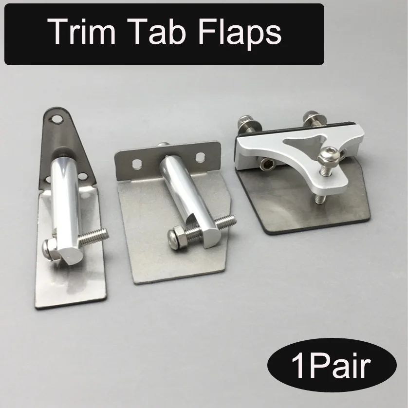 

1pair Trim Tab Flaps Aluminum Water Pressure Plate RC Boat Model Spare Parts for Electric Petrol Gasoline Boat O-yacht Model