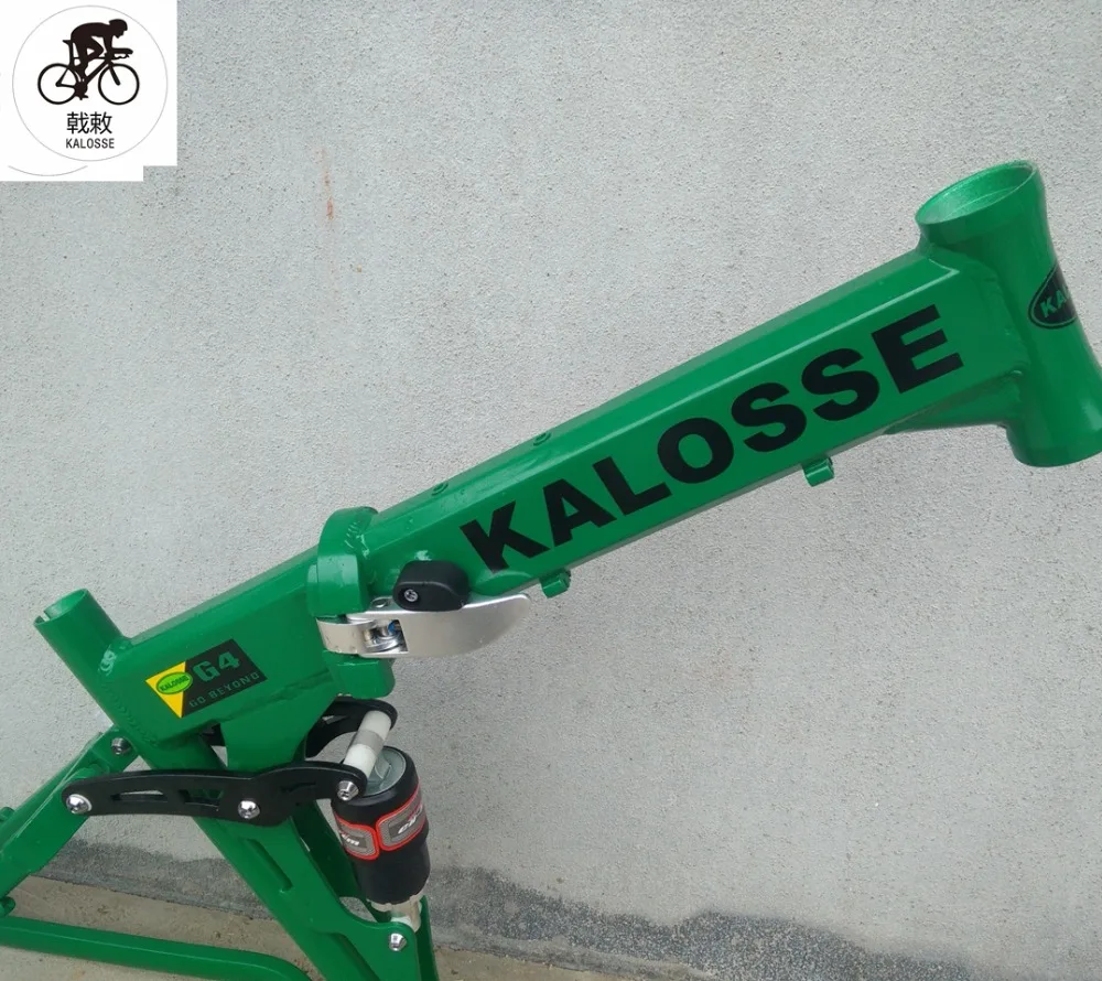 Sale Kalosse   mountain  bike frame  DIY  colors  Soft-tail  Folding    26*17inch 165mm travel  mountain bicycle  frame 3