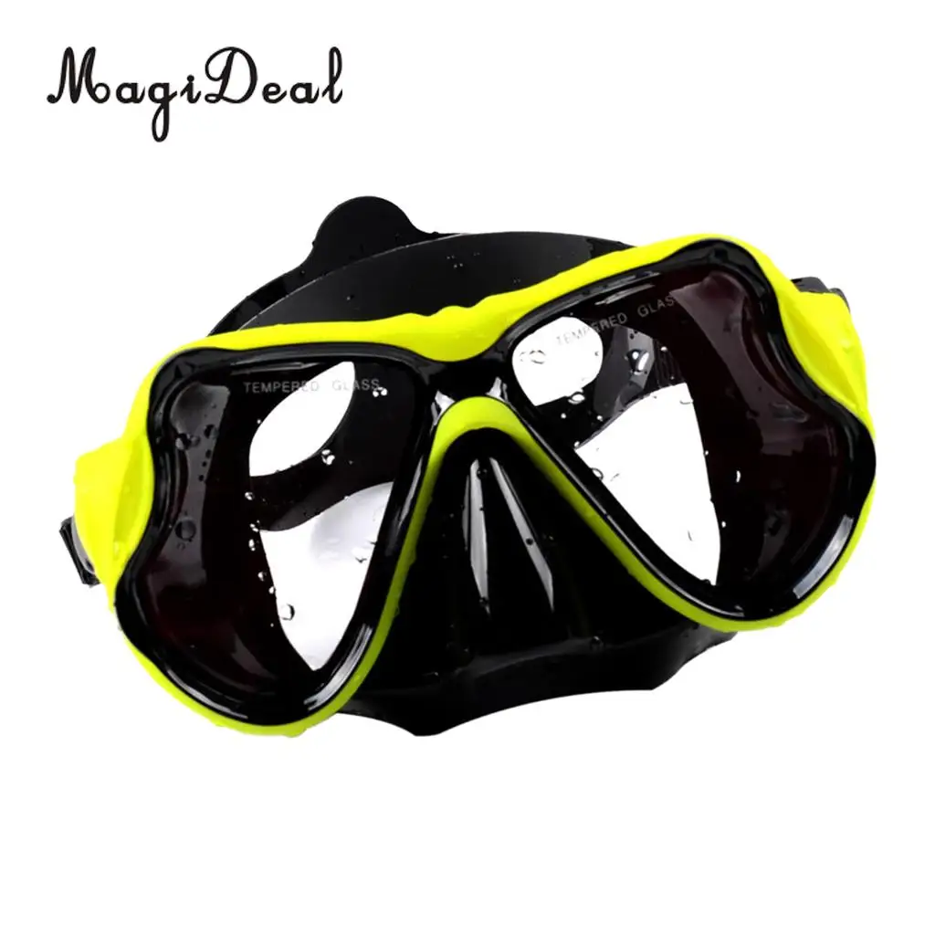 Snorkeling Scuba Dive Mask,Tempered Glass Goggles Anti Fog Liquid Silicone For Adult Women Men Freediving Swimming Surfing