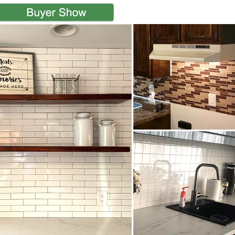 Kaguyahime 10Pcs DIY Retro Wall Stickers Waterproof Wallpaper Crystal Brick 3D Decor Home Sticker Self Adhesive Mosaic Tiles Kaguyahime 10Pcs DIY Retro Wall Stickers Waterproof Wallpaper Crystal Brick 3D Decor Home Sticker Self Adhesive Mosaic Tiles