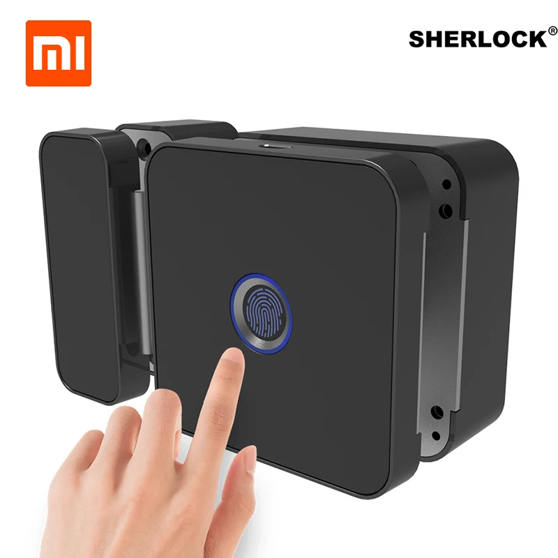 

Xiaomi Sherlock Glass Door Lock-G Fingerprint Keyless With Bluetooth APP Remote Control For Office Door Electric Smart Lock