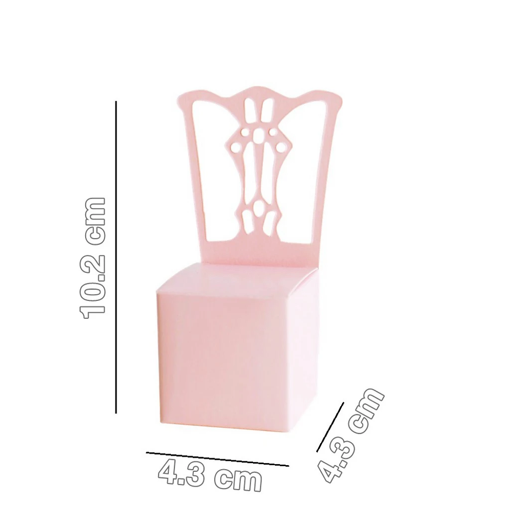 12x Solid Wedding Party Chocolate Candy Box Paper Gift Box Lovely Chair Shape Candy Box Decorative Box For Wedding Gift Favor 