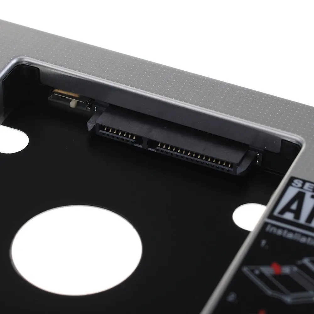 Универсальный алюминиевый 9,5 мм SATA III 2nd SSD HDD карман для жесткого диска адаптер лоток корпус для ноутбука CD-ROM DVD-ROM