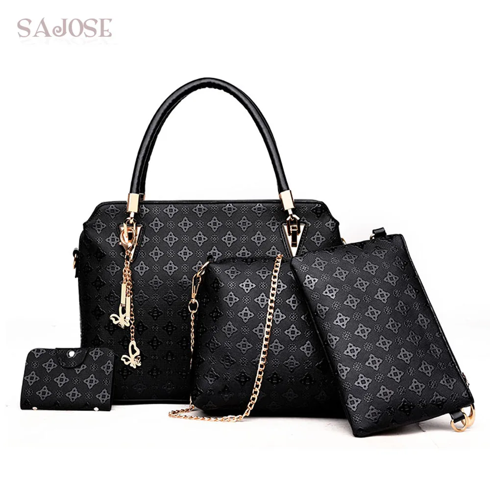 

Soperwillton Women Bag Top-Handle Bags Female Famous Brand Women Messenger Bags Handbag Set Leather Composite Bag Drop Shipping