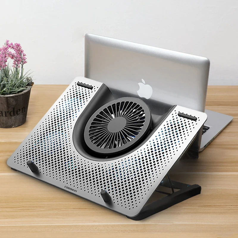 Best Price Cooling Pad Laptop Fan Cooler macbook air pro Notebook Rapid 11\ 12\ 13.3\ 14\ 15\ 15.6\ 17\ 17.3\ inch adjustable Laptop Stand