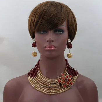 

African Beaded Jewelry Hot Sale Costume African Jewelry Sets Wholesale Free Shipping hx225