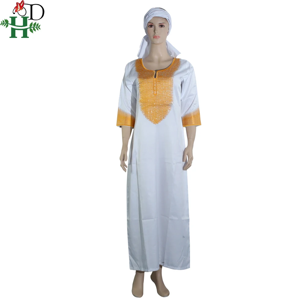 Африканские платья для женщин Дашики вышивка белый Базен платье размера плюс женская одежда Африка халат Африканский Макси платье 3xl 4XL