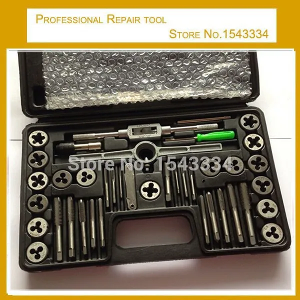 40pcs tap and die