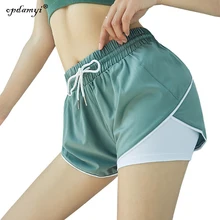 Для женщин Высокая Талия Йога короткие животик Управление чехол для бега спортивная не Прозрачное нижнее белье шорты для йоги