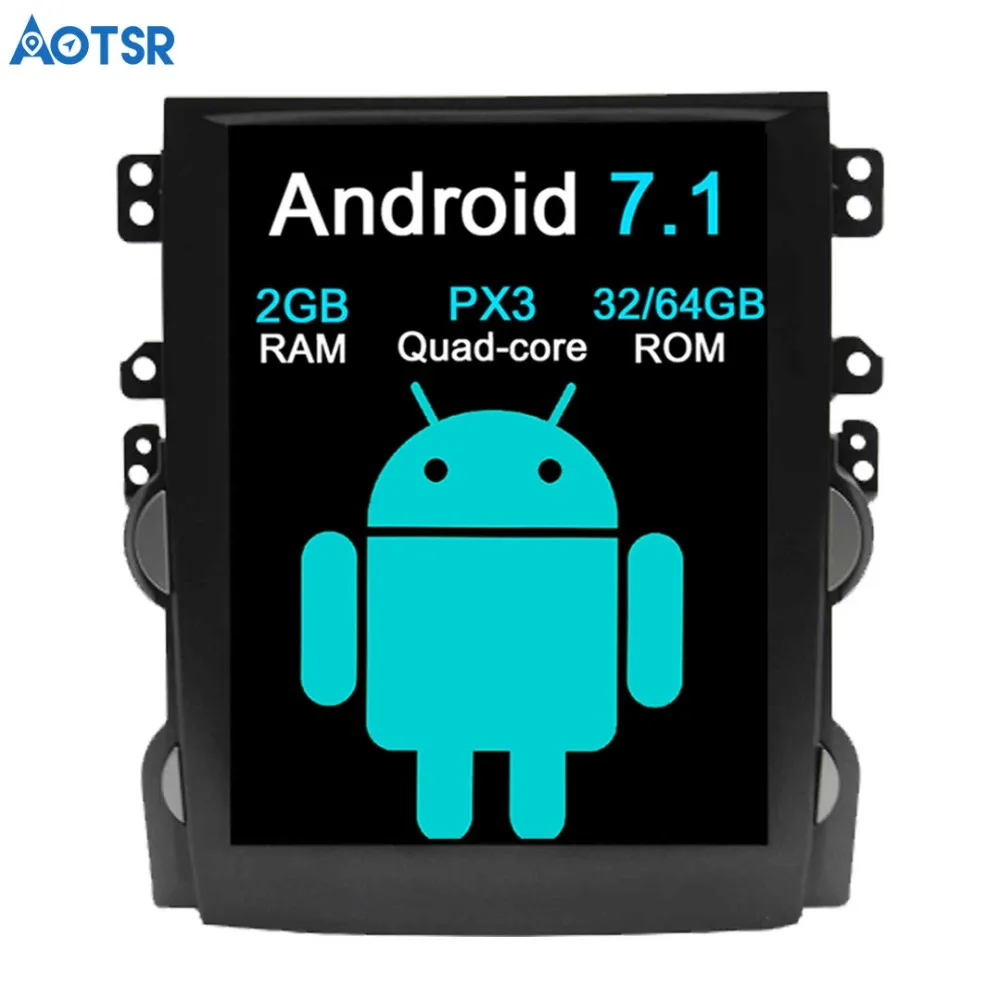 Автомобильный мультимедийный видеорегистратор Aotsr Android 7 1 в стиле Tesla plus без DVD