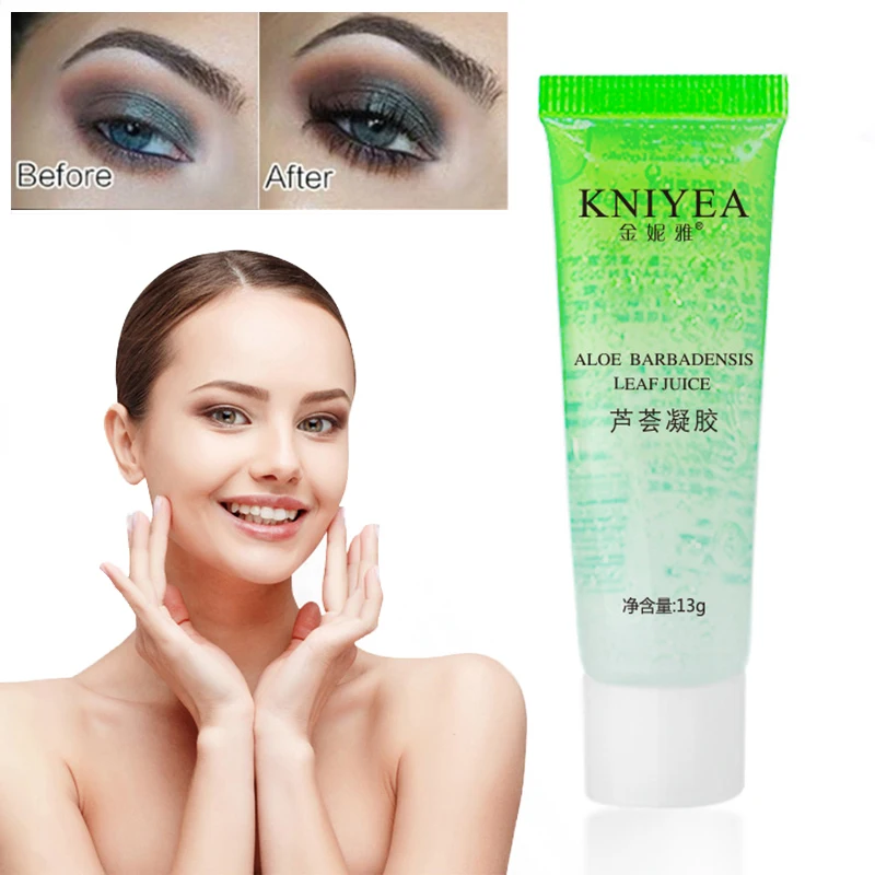 

Aloe Vera Gel Natural Makeup Transparent Aloe Gel Skin Care Face Cream Hyaluronic Acid Moisturizing Acne Cream Base Primer TALM1