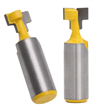 

1pc 1/2'' Shank T-Slot Cutter High Quality Steel Handle Router Bit For Woodworking Milling Tool