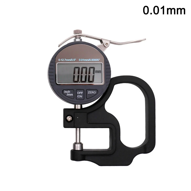 

0-12.7mm Handle Digital Display Electronic Thickness Gauge Meter for Leather Woodworking LB88