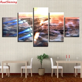 

5pcs DIY Diamond Painting Star Wars spaceship Full Square Diamond Embroidery Mosaic Picture Of Rhinestone H1289