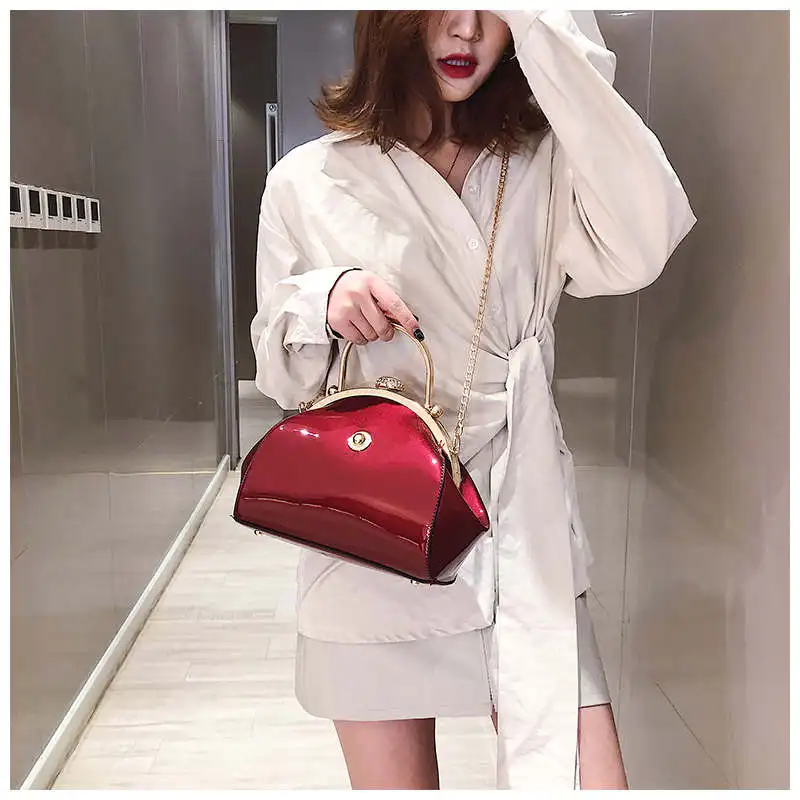 Кожаная дизайнерская сумка, женские сумки, модная маленькая сумка на плечо, красная сумка-тоут, женская сумка-мессенджер, женская сумка на цепочке через плечо, Bolsas